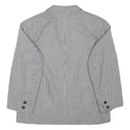 THE LEGEND Womens Black & White Houndstooth Double Breasted Jacket M Polyester