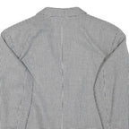 THE LEGEND Womens Black & White Houndstooth Double Breasted Jacket M Polyester