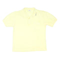 ELLESSE Mens Yellow Short Sleeve Plain Polo Shirt M Casual Cotton Blend