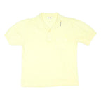 ELLESSE Mens Yellow Short Sleeve Plain Polo Shirt M Casual Cotton Blend