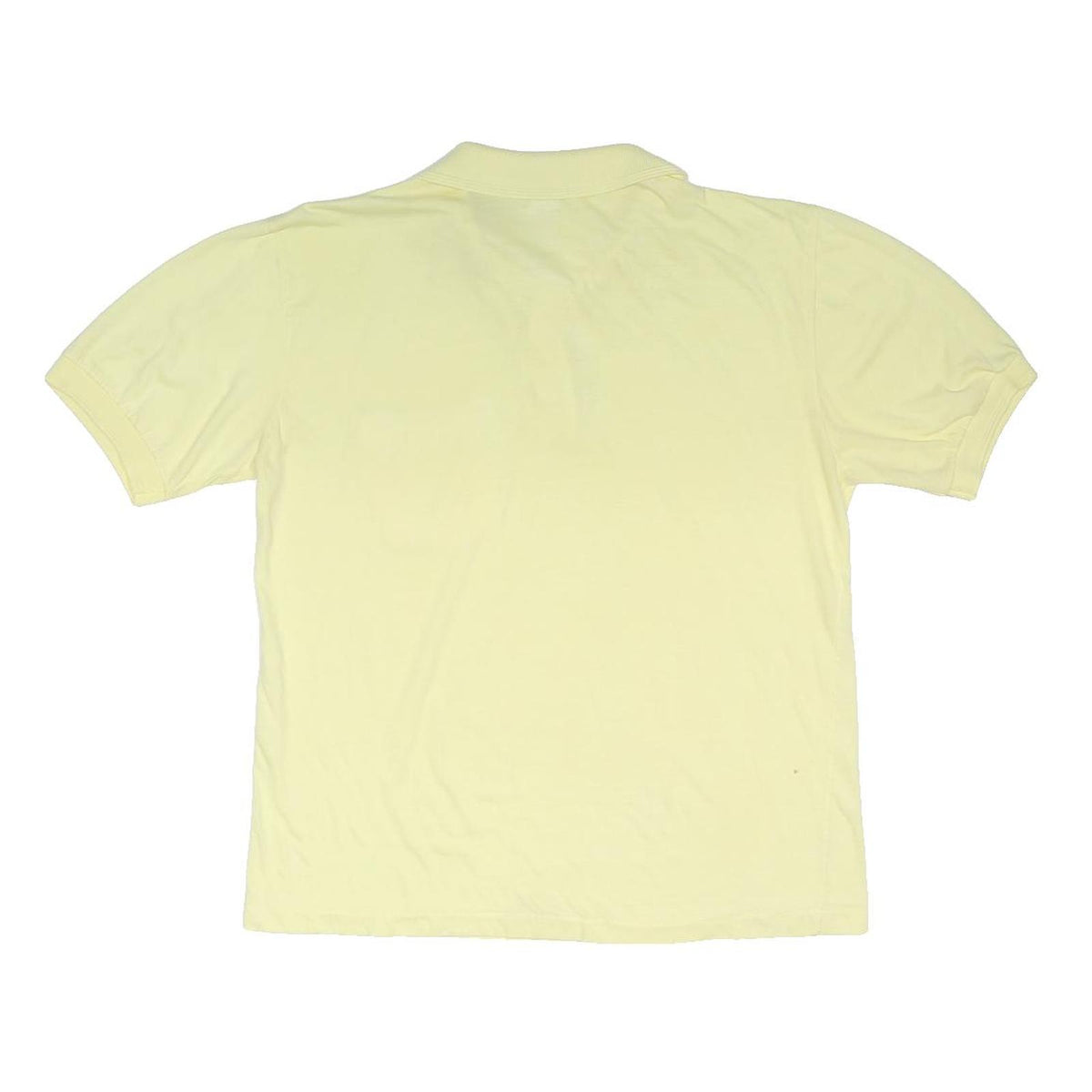 ELLESSE Mens Yellow Short Sleeve Plain Polo Shirt M Casual Cotton Blend
