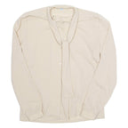 Womens Blouse Beige Long Sleeve M