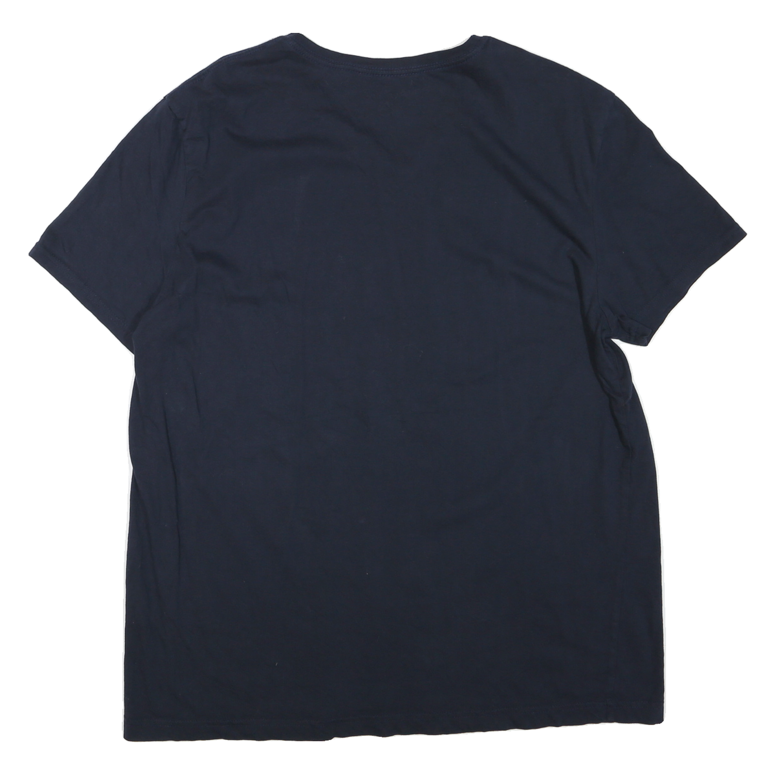 NAUTICA Mens Navy Blue V-Neck Cotton Blend T-Shirt XL Classic Fit Casual