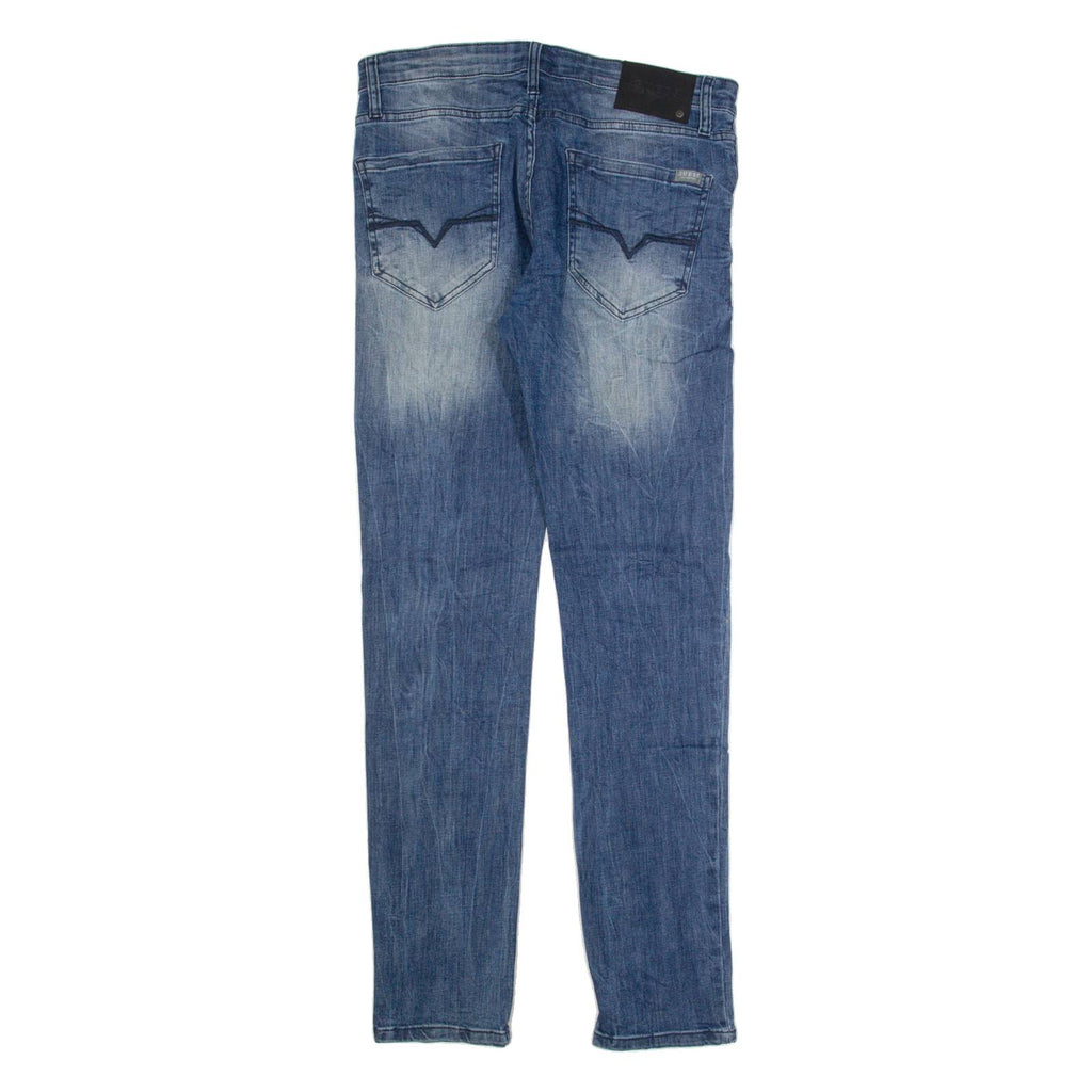 GUESS Mens Jeans Blue Slim Skinny Stone Wash W31 L32