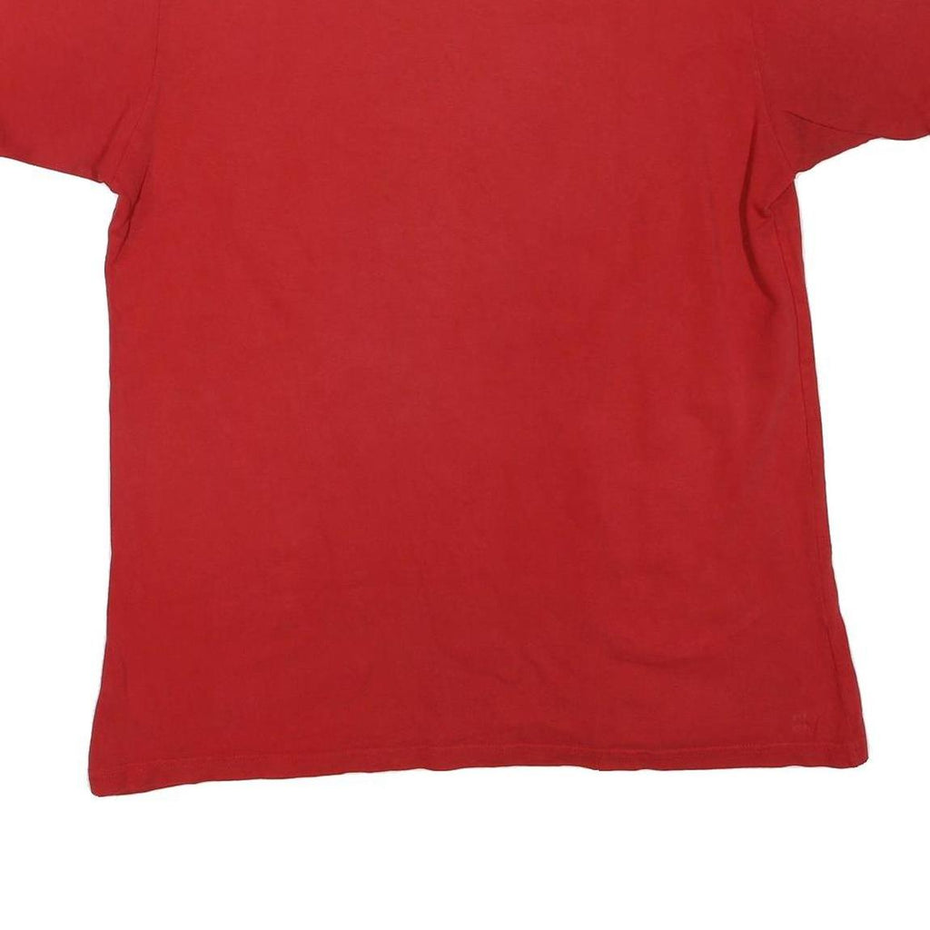 CARHARTT Mens Red Graphic T-Shirt M Short Sleeve Crew Neck Logo Print