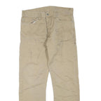 CARHARTT Mens Cotton Blend Beige Regular Fit Straight Leg Trousers W31 L29