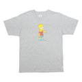 LEVIS X THE SIMPSONS Mens Grey Bart Simpson Graphic T-Shirt S Short Sleeve Crew