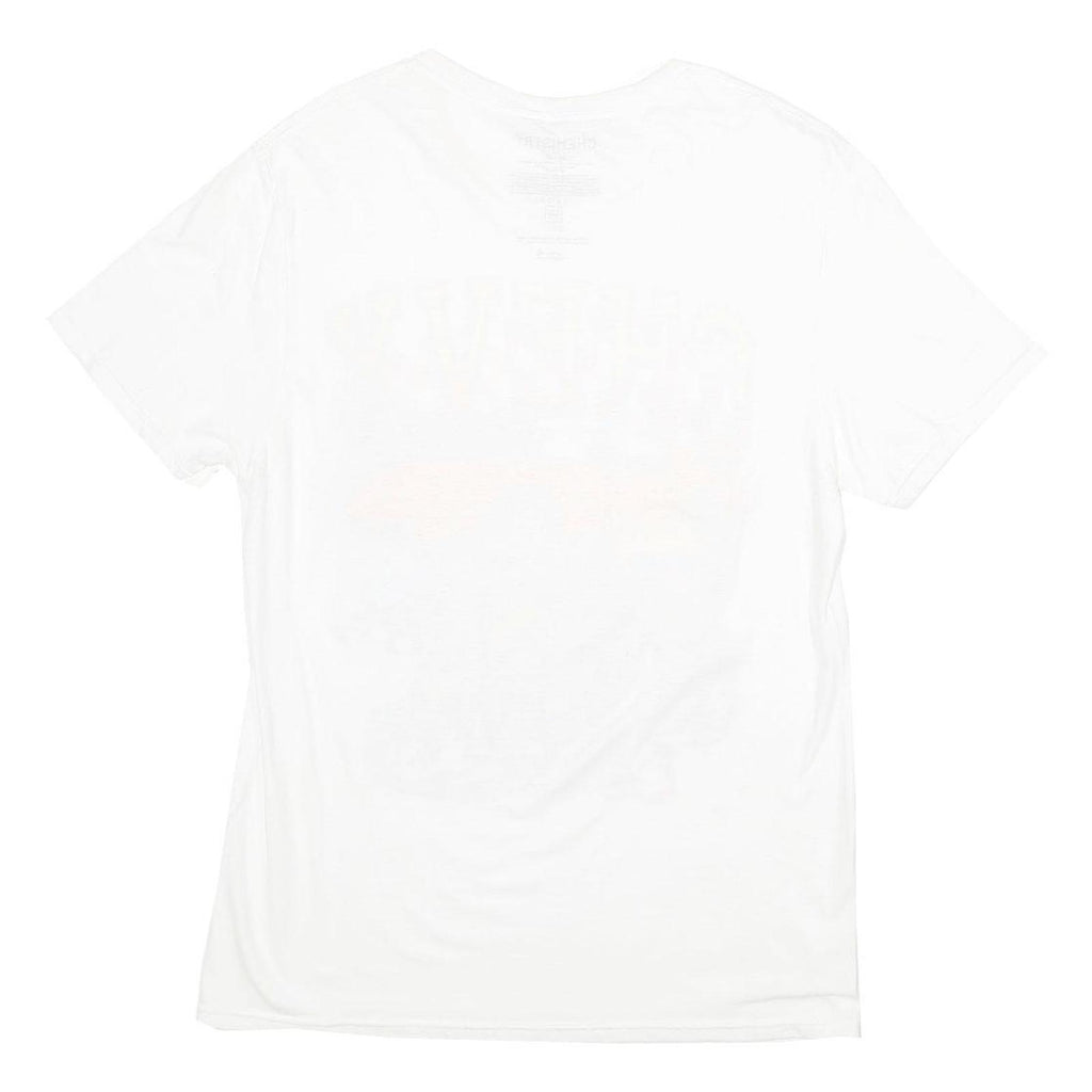 CHEMISTRY Mens White Chevy Classics Corvette Graphic T-Shirt M Short Sleeve Crew