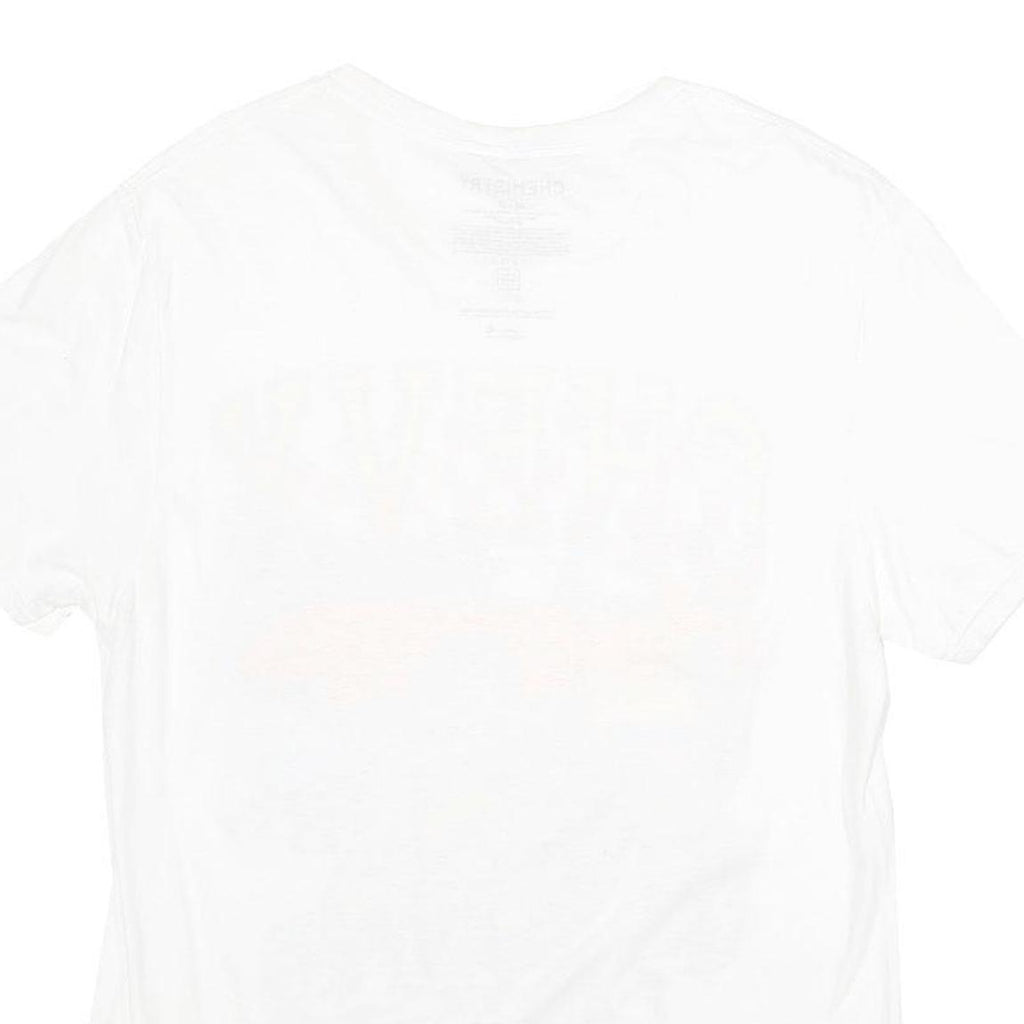 CHEMISTRY Mens White Chevy Classics Corvette Graphic T-Shirt M Short Sleeve Crew