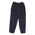 Mens Polyester Blend Navy Regular Fit Trousers W28 L30 Elasticated Waist Casual