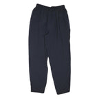 Mens Polyester Blend Navy Regular Fit Trousers W28 L30 Elasticated Waist Casual