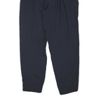 Mens Polyester Blend Navy Regular Fit Trousers W28 L30 Elasticated Waist Casual