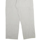 LET'S GO Mens Regular Fit Beige Cotton Trousers W40 L32 Casual Outdoor Zip