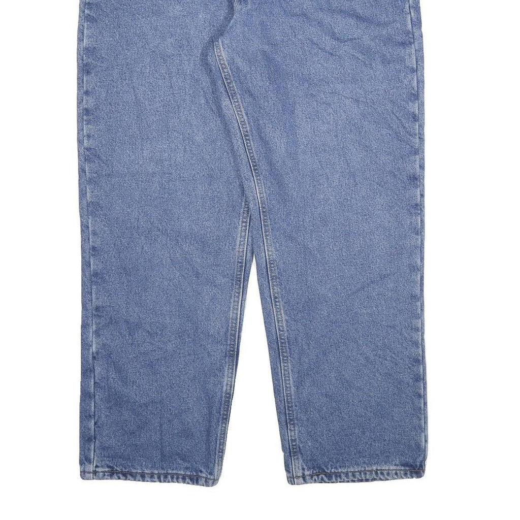 CARHARTT Mens Relaxed Fit Straight Denim Light Blue Zip Jeans W36 L30 Durable