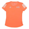 ADIDAS Womens Orange BMW Berlin Marathon 2019 Graphic T-Shirt XS Short Sleeve