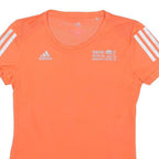 ADIDAS Womens Orange BMW Berlin Marathon 2019 Graphic T-Shirt XS Short Sleeve