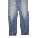 CARHARTT Mens Slim Blue Denim Jeans W30 L31 Button Closure Faded