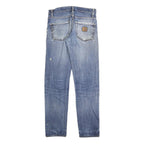 CARHARTT Mens Slim Blue Denim Jeans W30 L31 Button Closure Faded