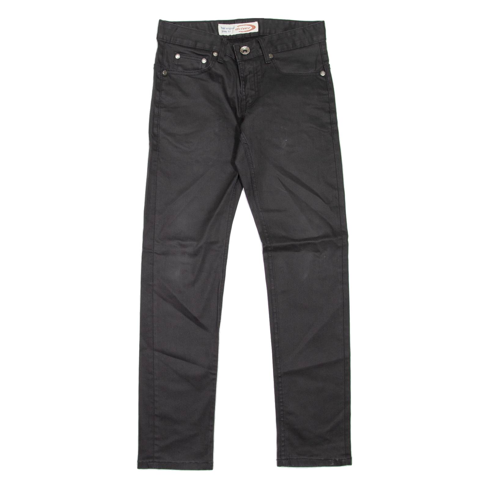 DRIVER Mens Jeans Black Slim Straight W30 L32