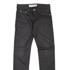 DRIVER Mens Jeans Black Slim Straight W30 L32