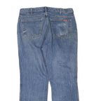 DICKIES Womens Blue Regular Fit Straight Denim Jeans W36 L29 Zip Closure