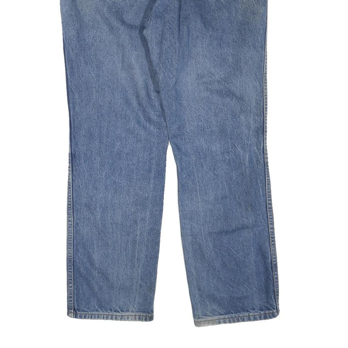 DICKIES Womens Blue Regular Fit Straight Denim Jeans W36 L29 Zip Closure