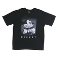 DISNEY Mens Black Mickey Graphic T-Shirt XL Short Sleeve Crew Neck Cotton