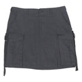 BETTER BE Womens Black Cargo Mini Cotton Blend Skirt L Utility Pockets