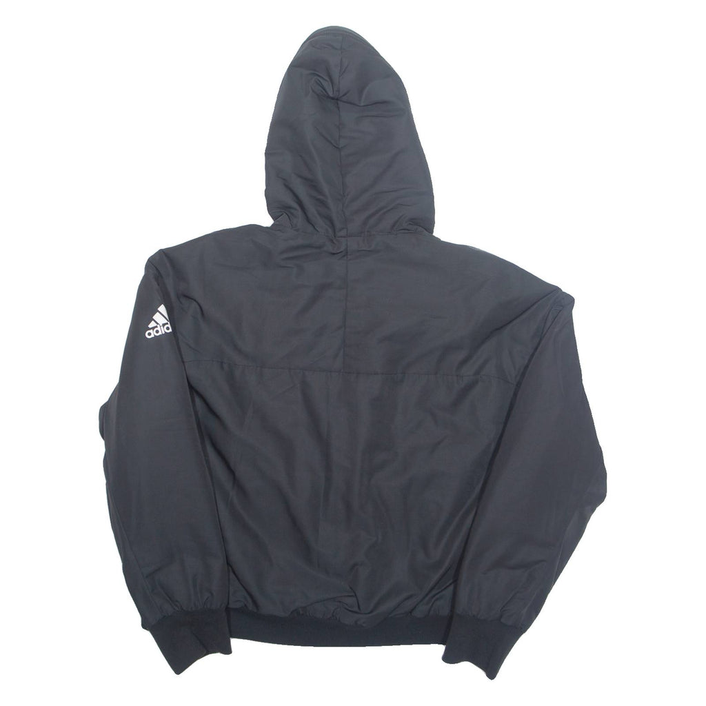 ADIDAS Womens Jacket Black Hooded UK 18