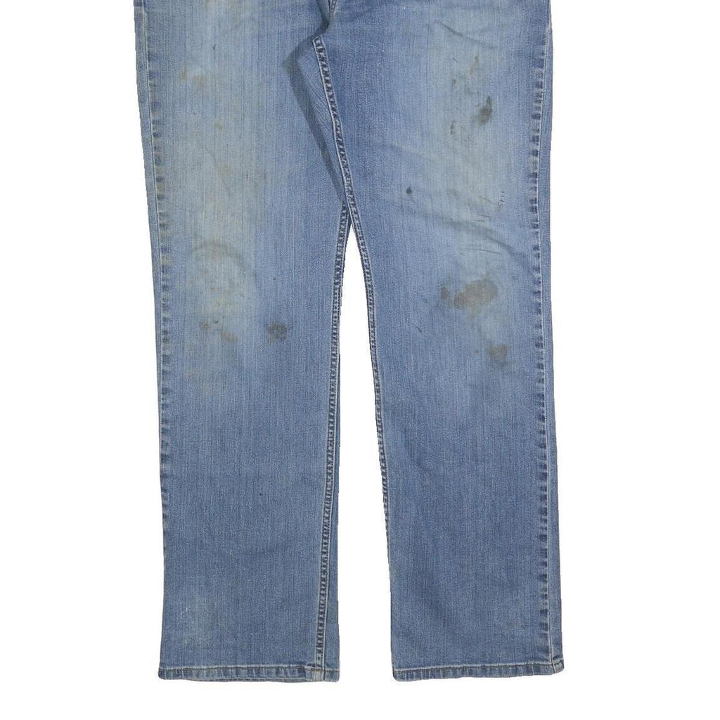 CARHARTT Mens Jeans Blue Relaxed Straight Denim Medium W36 L32 Workwear Zip