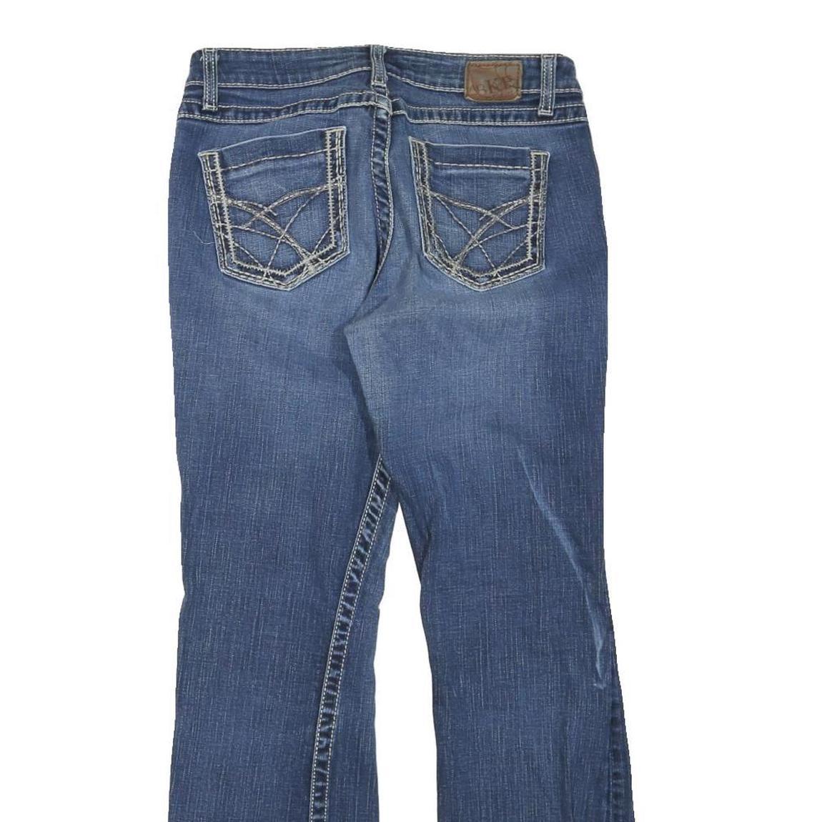 Womens Blue Regular Fit Straight Leg Denim Jeans Cotton Blend Zip W30 L30