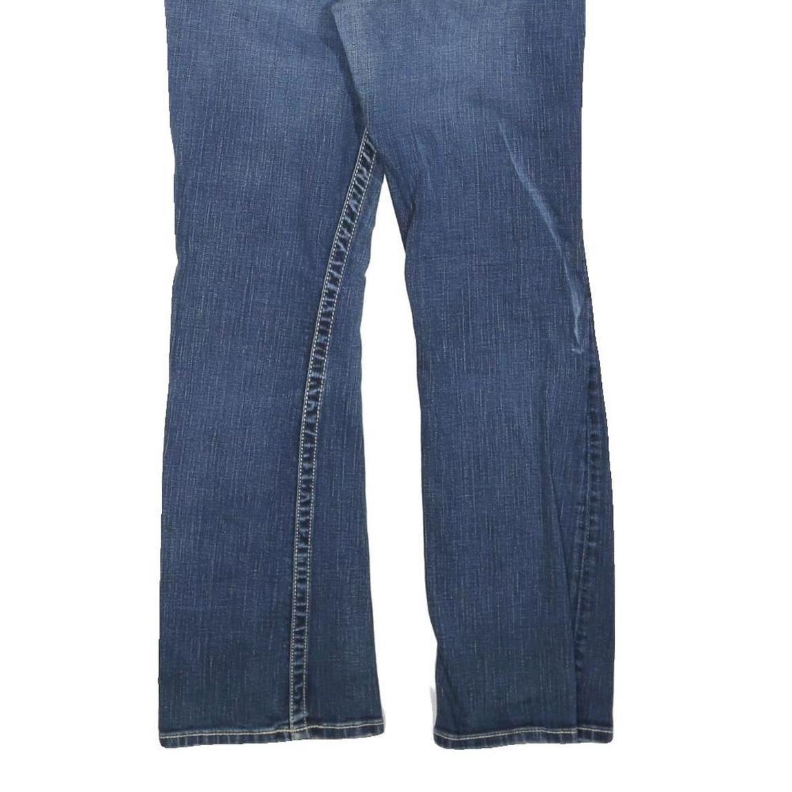 Womens Blue Regular Fit Straight Leg Denim Jeans Cotton Blend Zip W30 L30