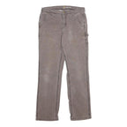 CARHARTT Womens Classic Cotton Blend Brown Trousers W30 L30 Workwear Utility Zip