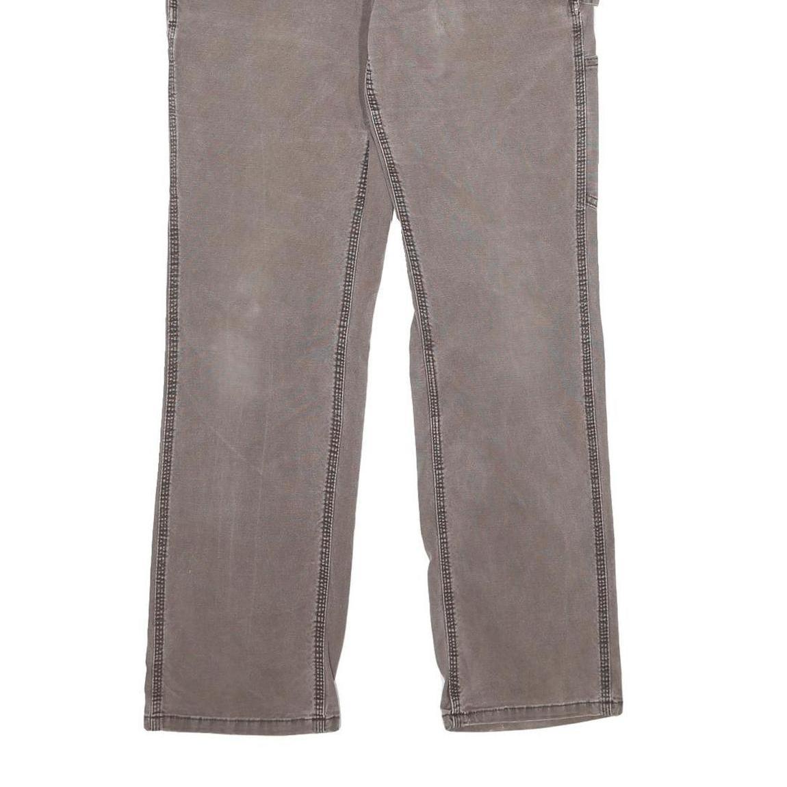 CARHARTT Womens Classic Cotton Blend Brown Trousers W30 L30 Workwear Utility Zip