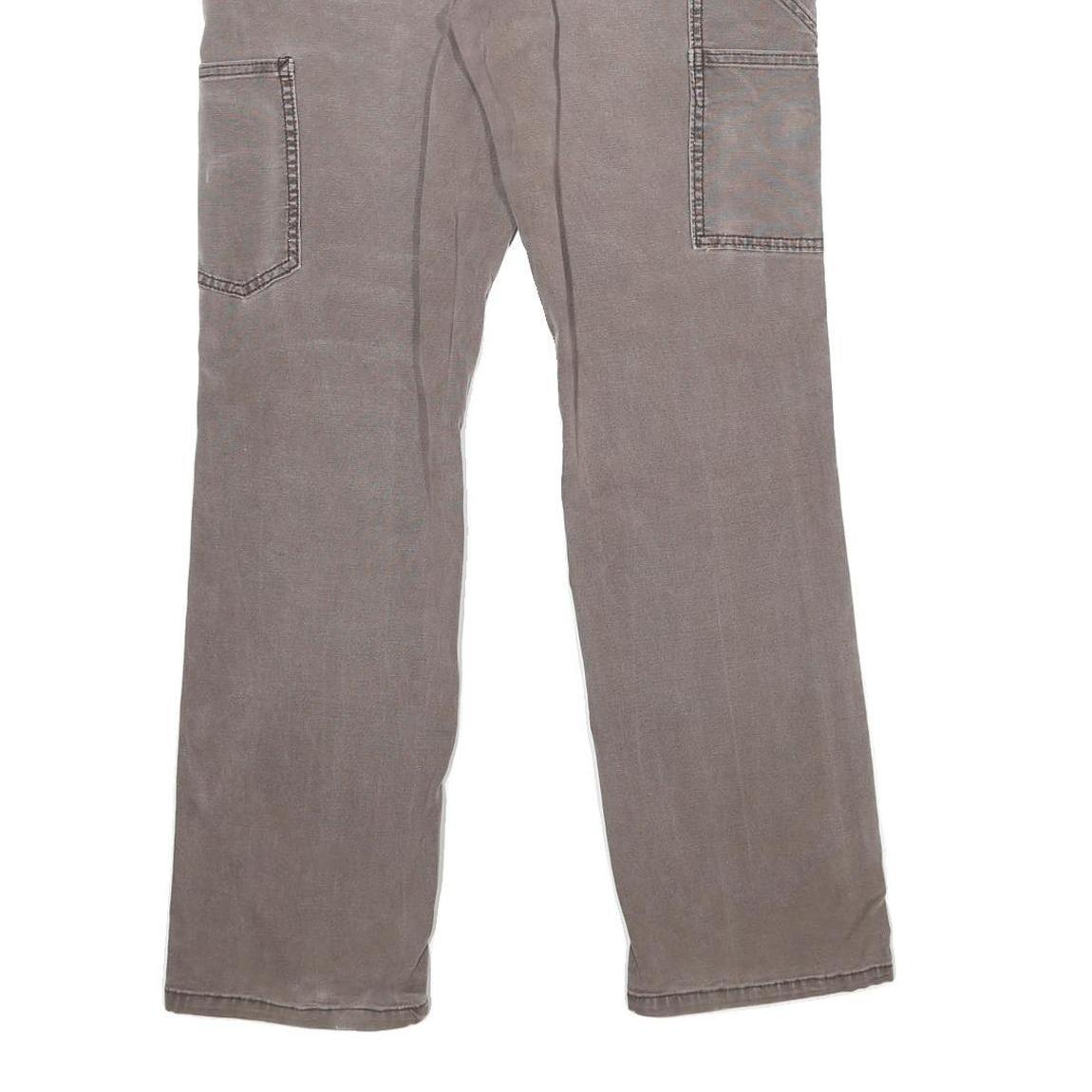 CARHARTT Womens Classic Cotton Blend Brown Trousers W30 L30 Workwear Utility Zip