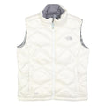 THE NORTH FACE Womens White Jacket L Nylon Quilted Lightweight Outdoor Vest