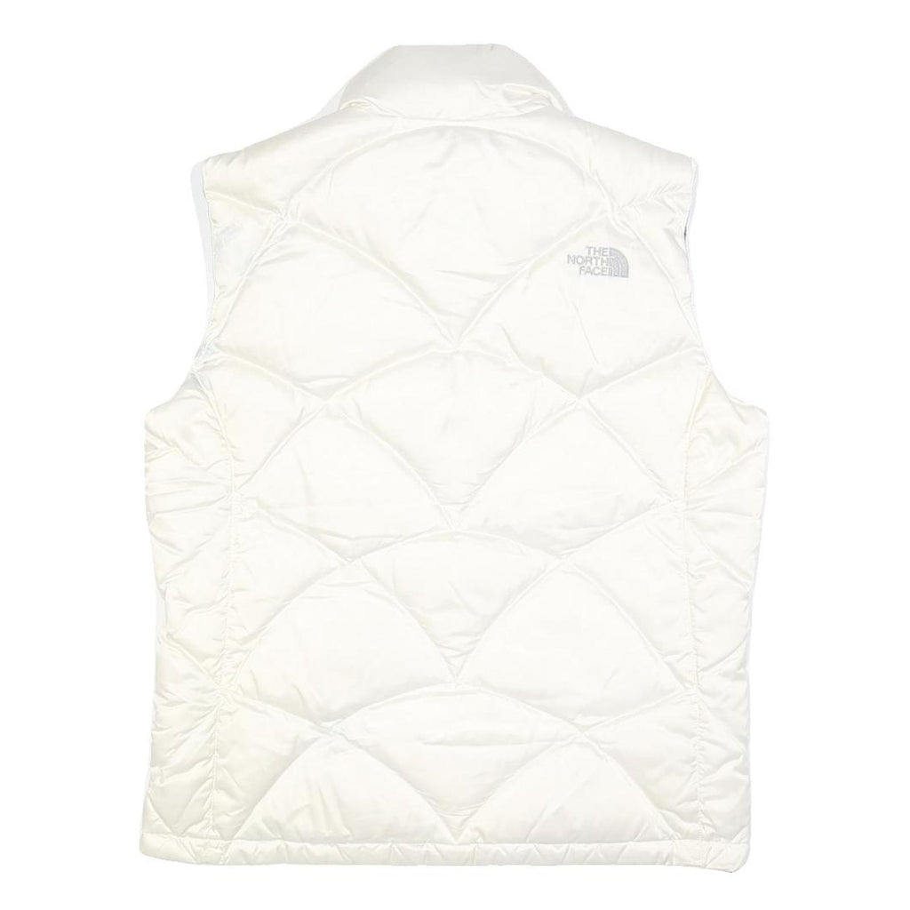 THE NORTH FACE Womens White Jacket L Nylon Quilted Lightweight Outdoor Vest