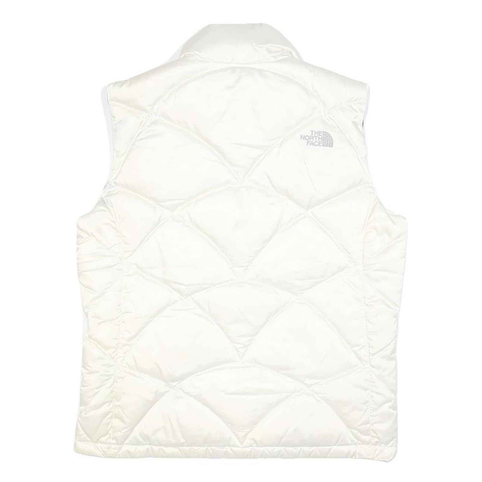 THE NORTH FACE Womens White Jacket L Nylon Quilted Lightweight Outdoor Vest