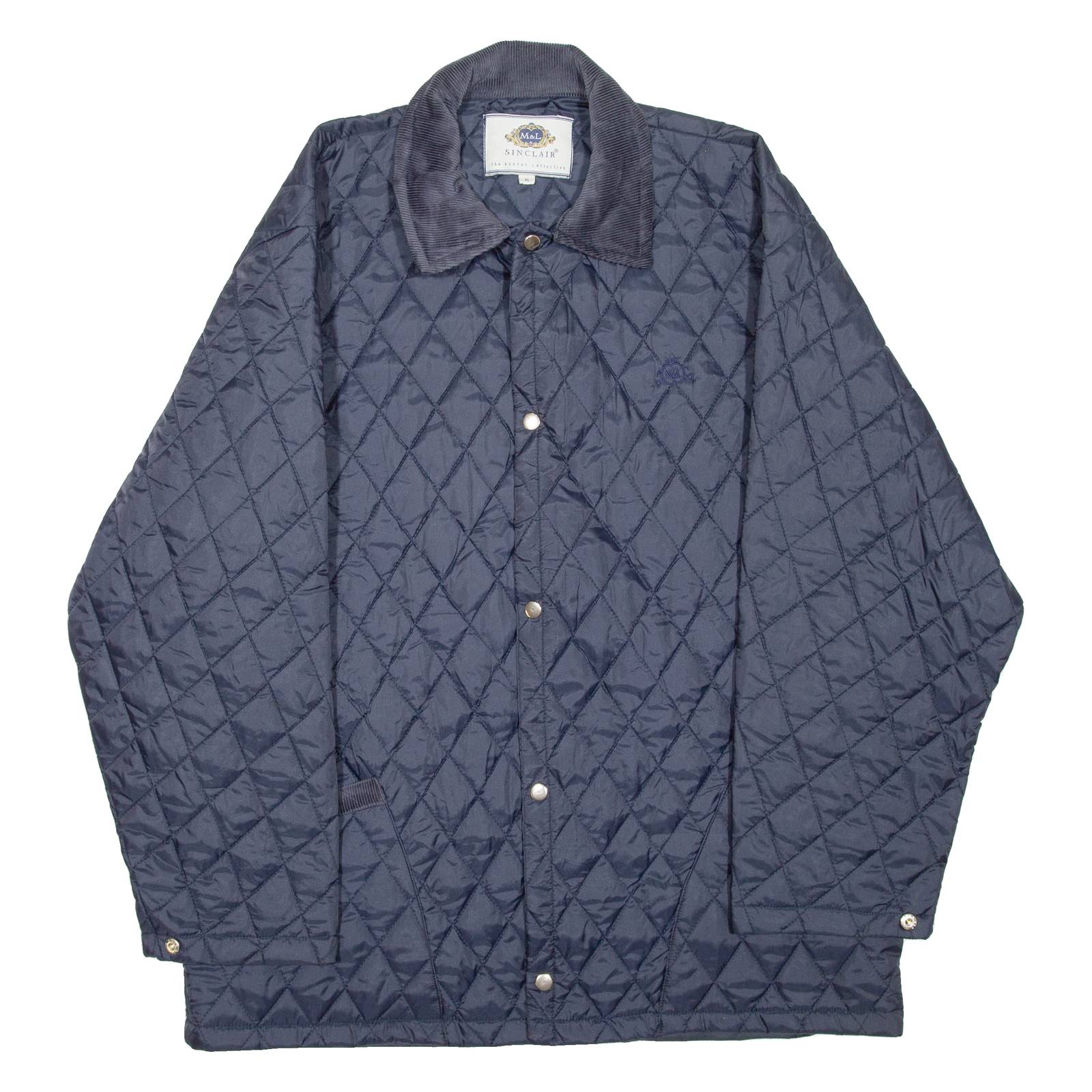 SINCLAIR Mens Quilted Jacket Blue XL