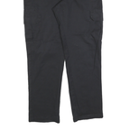DICKIES Mens Black Slim Straight Cotton Blend Trousers W36 L30 Workwear Cargo