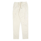 INDICODE JEANS Mens Cotton Blend White Slim Tapered Trousers W28 L30 Casual