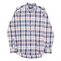 GANT Mens Blue & Red Checked Shirt S Classic Cotton Blend Button-Down Collar