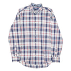 GANT Mens Blue & Red Checked Shirt S Classic Cotton Blend Button-Down Collar