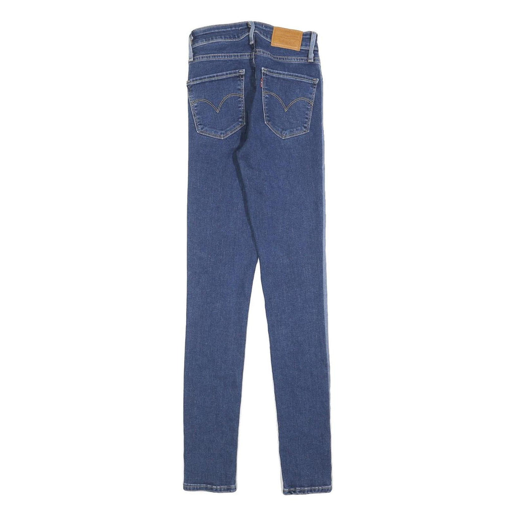 LEVI'S 721 Womens Slim Skinny Denim Medium Blue Cotton Blend Jeans W24 L30