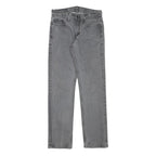 LEVI'S 514 Mens Jeans Grey Slim Straight Denim Medium W27 L26 Zip Closure