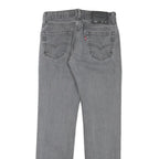 LEVI'S 514 Mens Jeans Grey Slim Straight Denim Medium W27 L26 Zip Closure