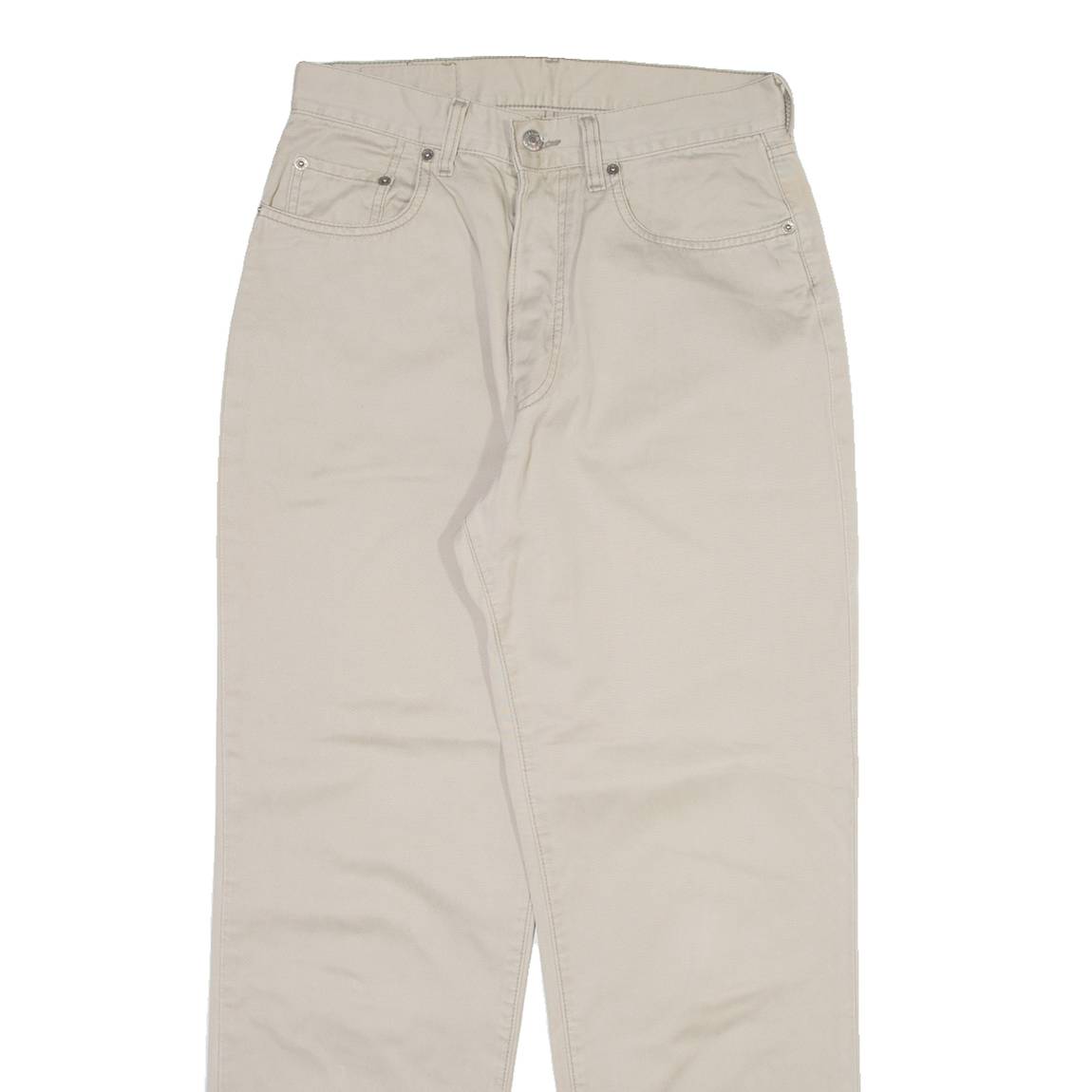 LEVI'S 597 Mens Trousers Beige Regular Straight W30 L30