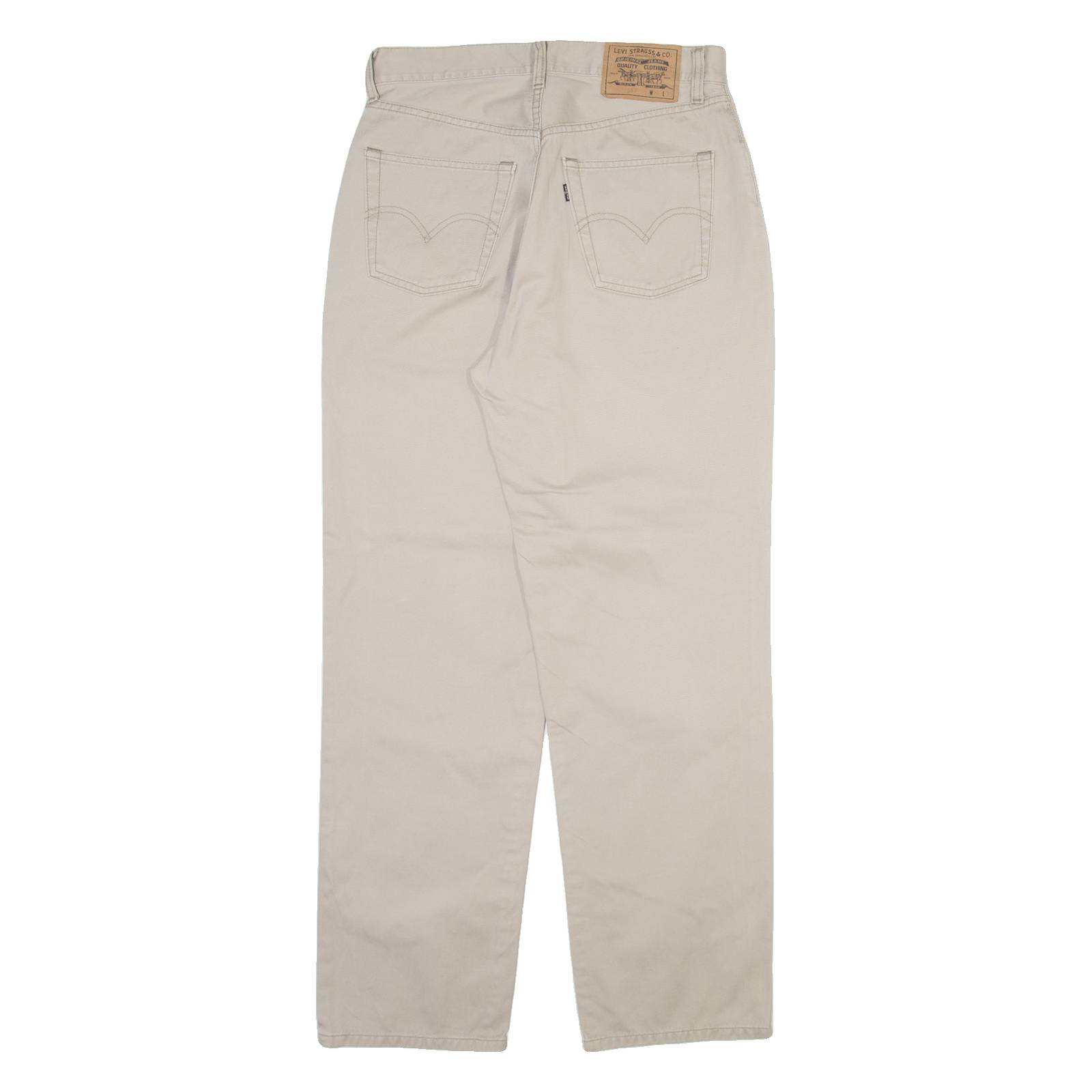 LEVI'S 597 Mens Trousers Beige Regular Straight W30 L30