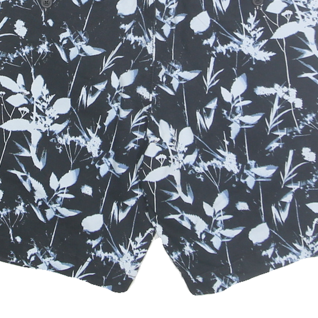 LEVI'S Mens Shorts Black Floral Print XS W26 Cotton Blend Casual Relaxed Fit