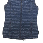 JACK WOLFSKIN Womens Navy Blue Lightweight Quilted Jacket S Polyester Blend Zip